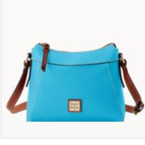 NWT Dooney & Bourke Pebble Grain Small Cassidy Crossbody Purse in Azure Blue